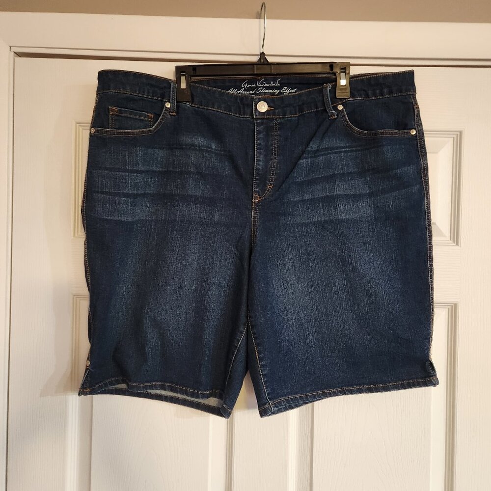 Gloria Vanderbilt Dark Denim Bermuda Shorts